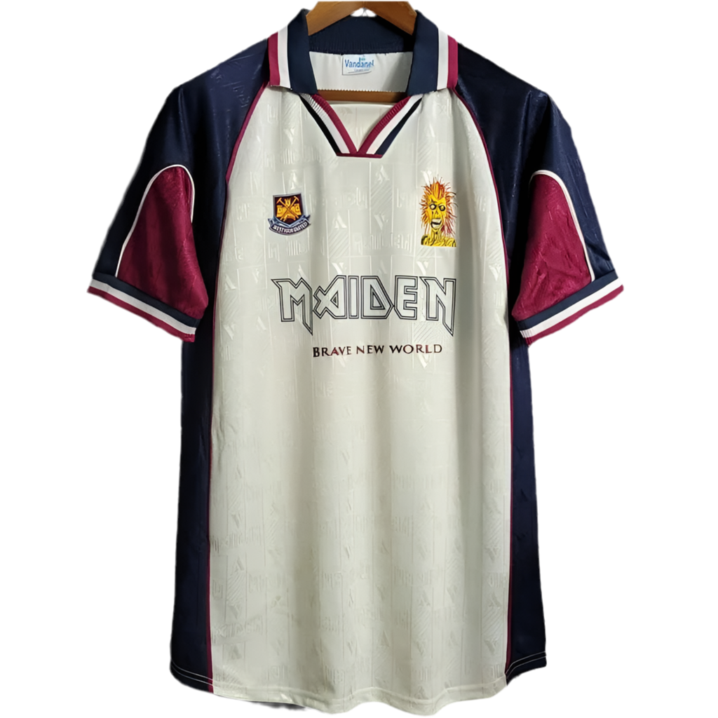 1999 West Ham Special Iron Maiden White kit