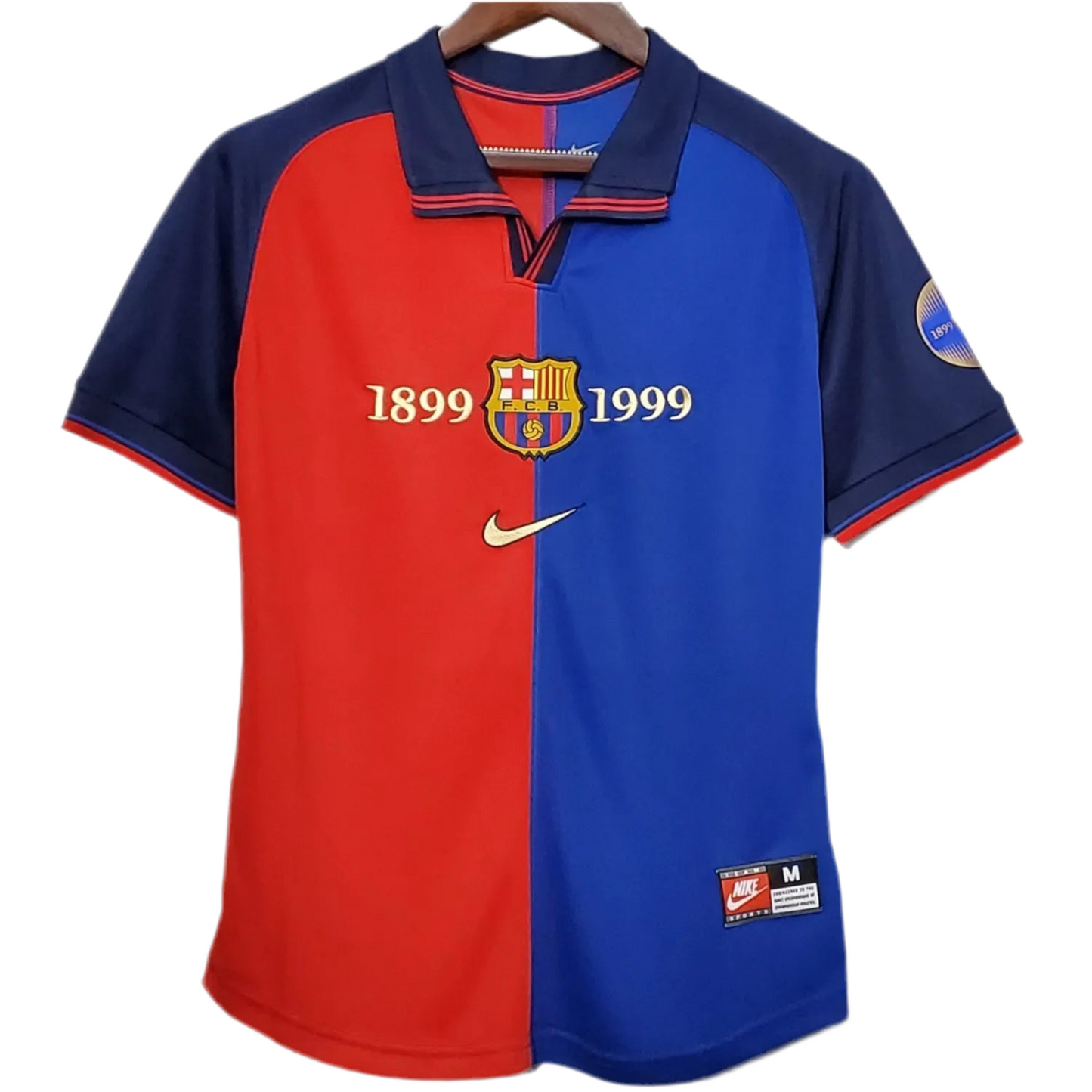 1999/2000 FC Barcelona home 100 Anniversary kit