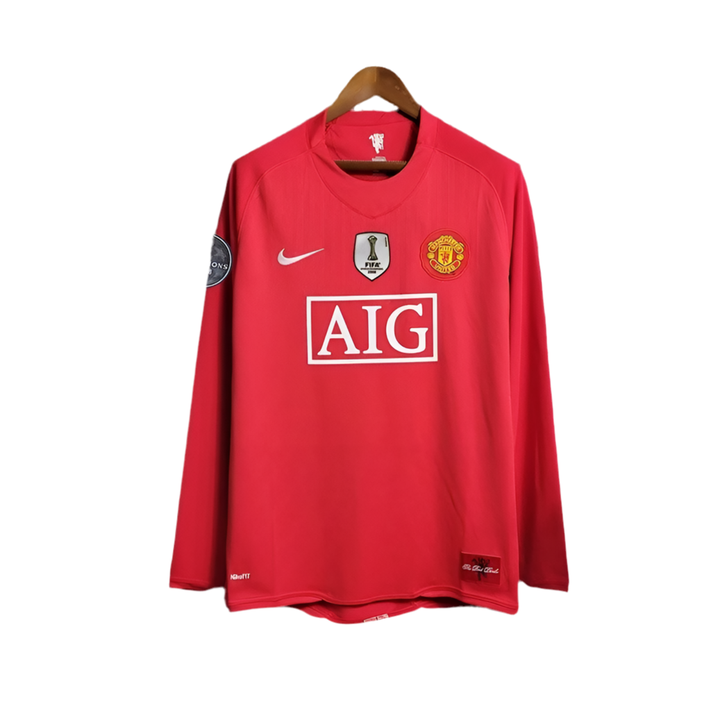 08/09 Manchester United Home kit Long Sleeve