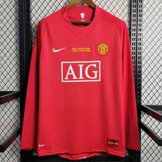 07/08 Manchester United Home kit Long Sleeve