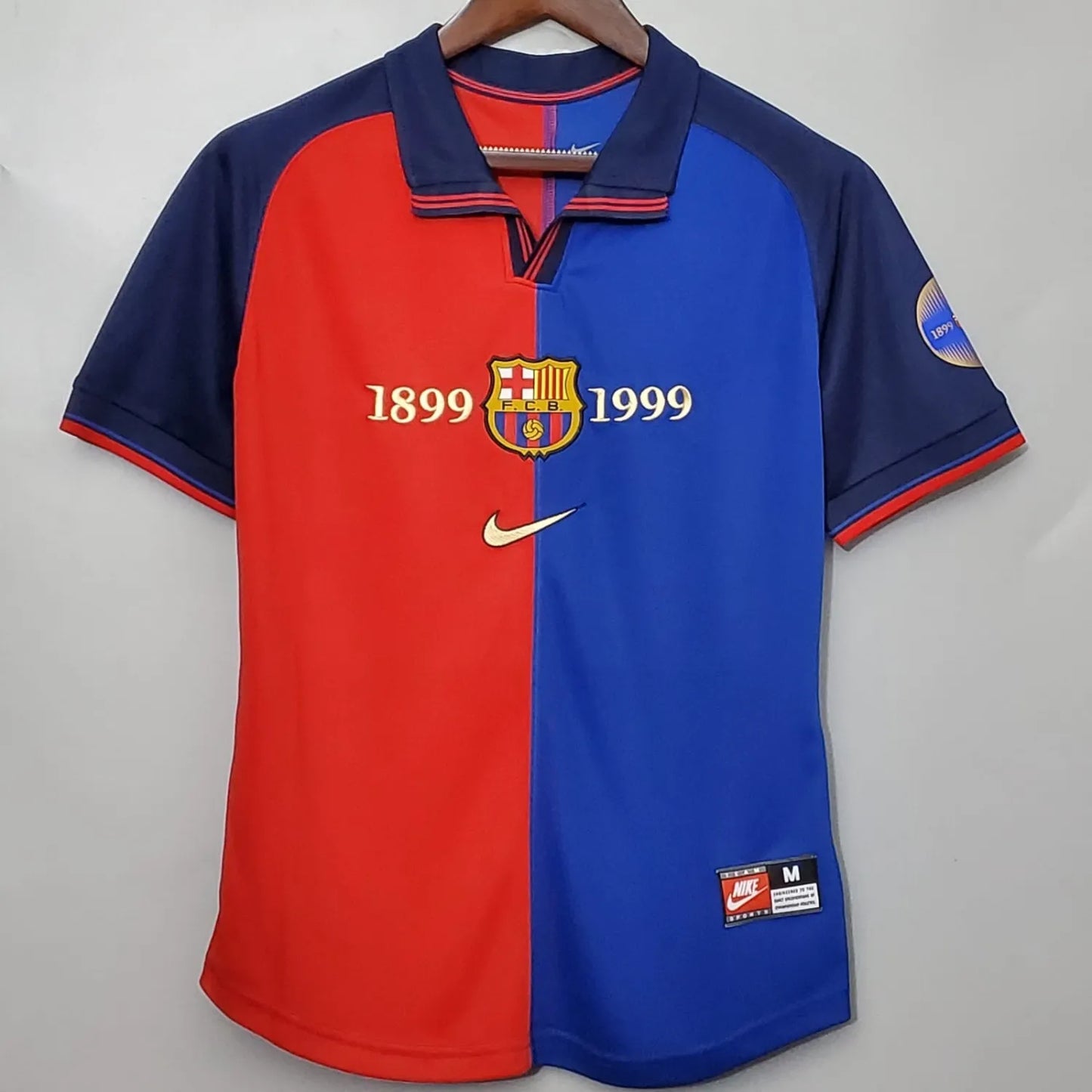 1999/2000 FC Barcelona home 100 Anniversary kit